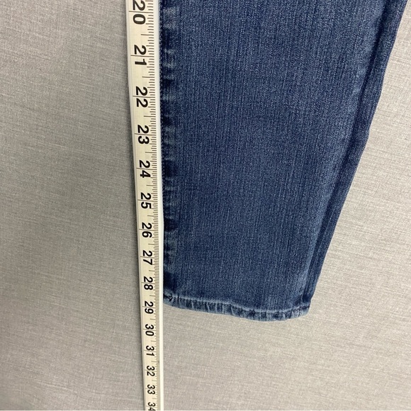 AG Prima Cigarette Jeans 28R Contour 360 Mid Rise Medium Wash Blue - Picture 8 of 9